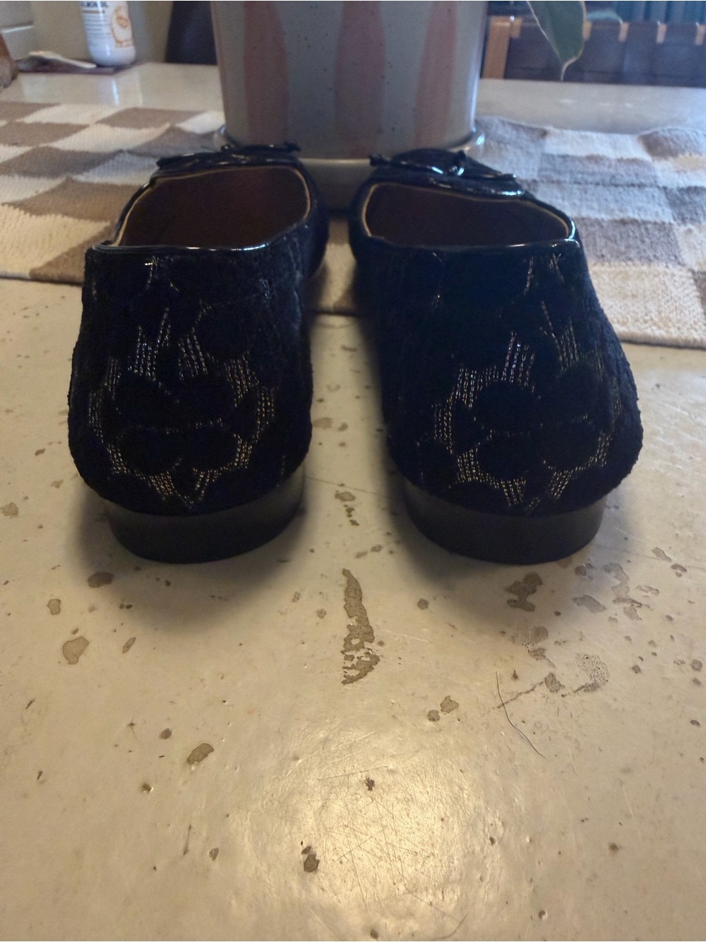 kate spade Black Floral Lace Loafers - Picture 4 of 5